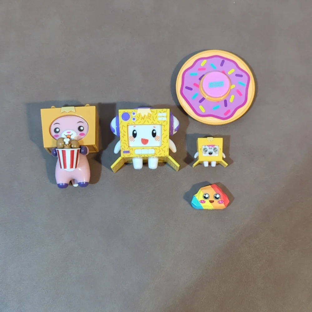 Lankybox Lot Of Mystery Figures Mini Figures Rare Rainbow Rocky Foxy Boxy DJboxy